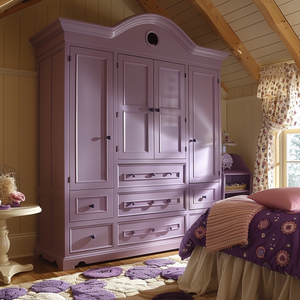 PETIT BATEAU Toddler & Kids Wooden Armoires HC006